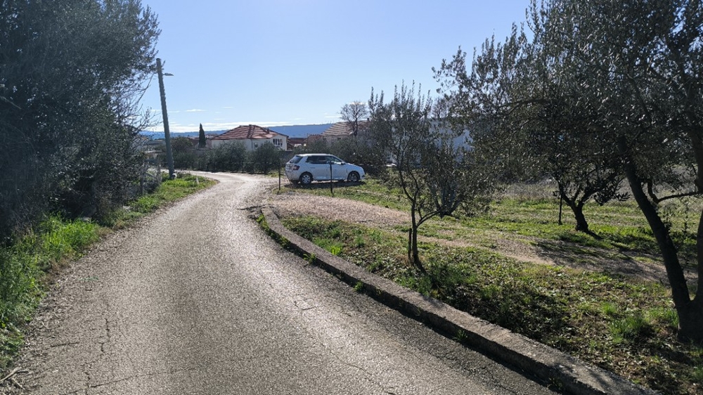 Accès au terrain G486 en Croatie.