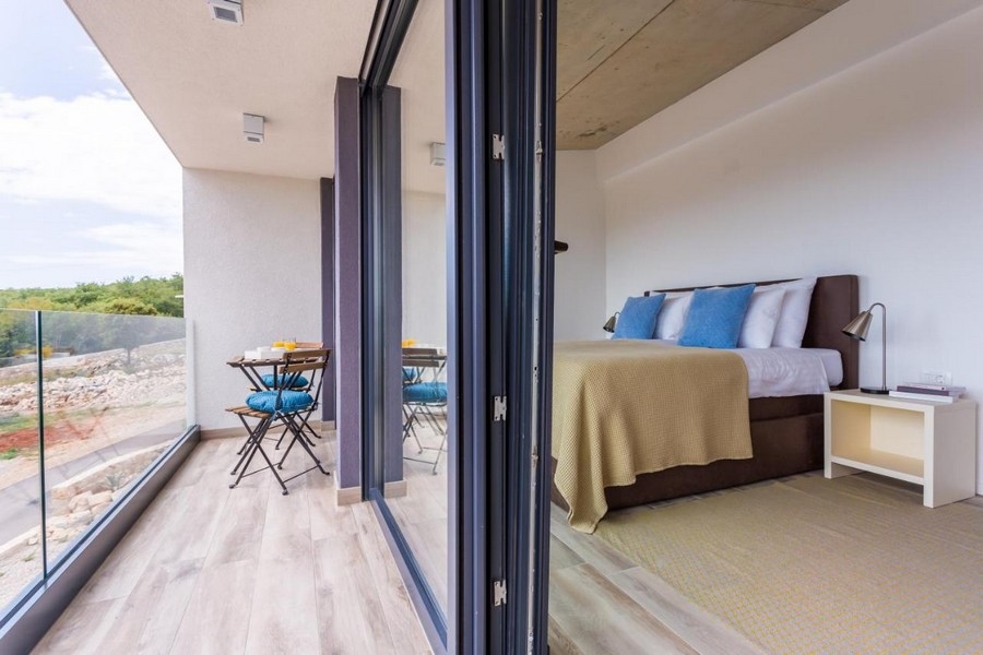 Deuxième chambre, bien sur l'île de Krk