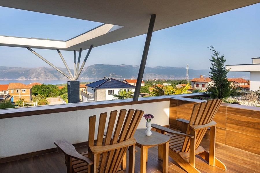 Villa neuve avec vue mer en Croatie à vendre.