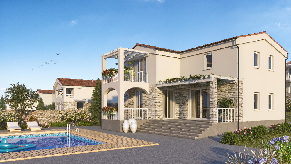 Maison méditerranéenne en pierre avec piscine en Istrie à vendre.
