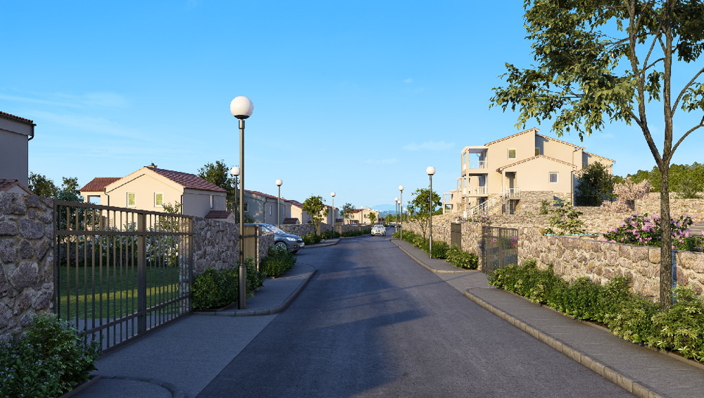 Maison en pierre dans un ensemble à acheter.