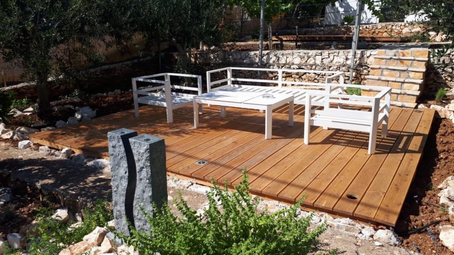 Terrasse extérieure du bien H1790, région de Trogir.