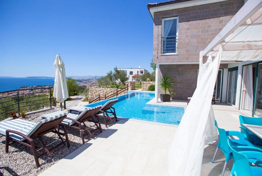 Terrasse et espace piscine du bien H2154.