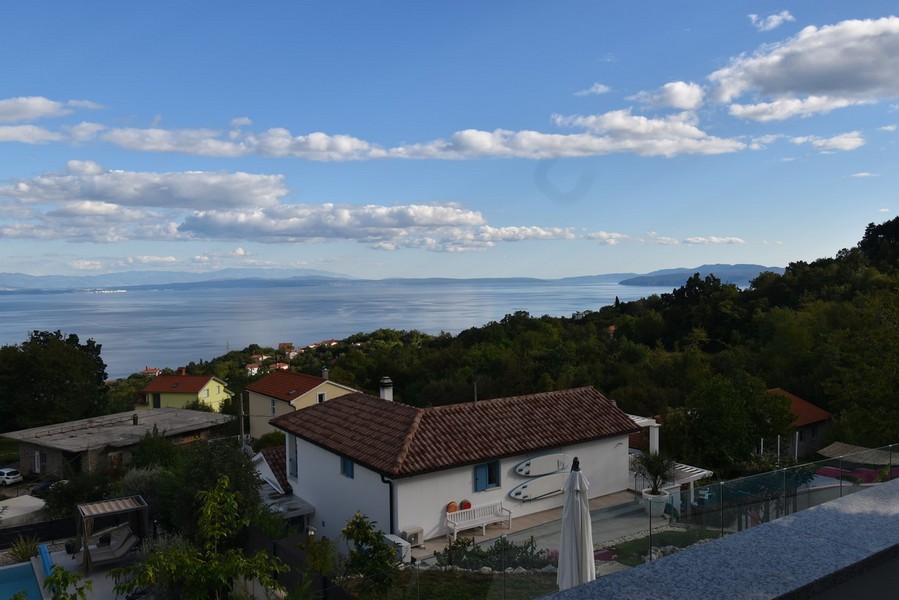 Vue sur la baie et la mer