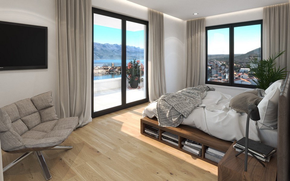 Chambre avec vue mer.