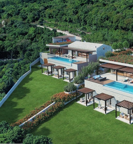 Villa avec vue mer dans une très belle nature
