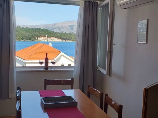 Vue mer panoramique depuis la salle à manger