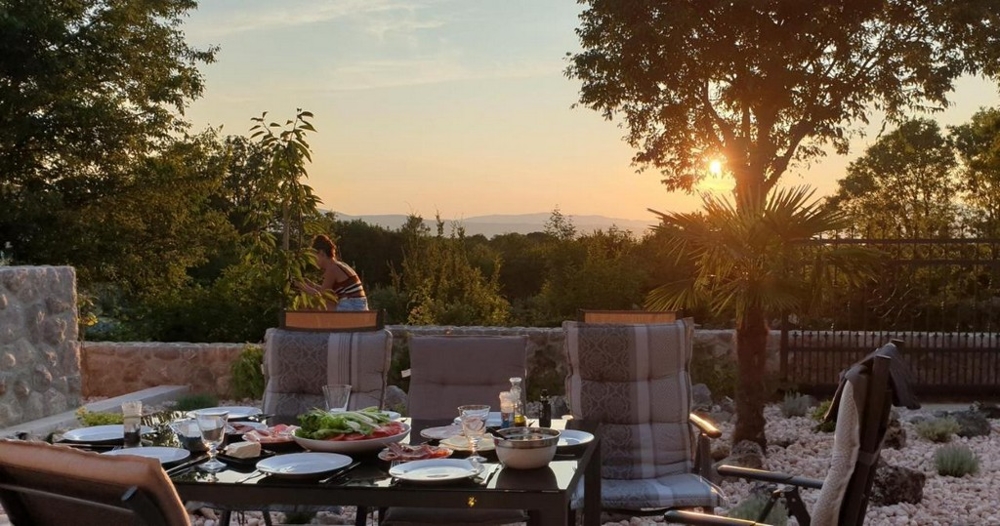 Vue mer depuis la terrasse.