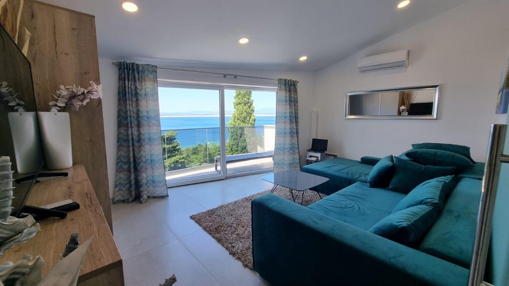 Salon avec vue mer