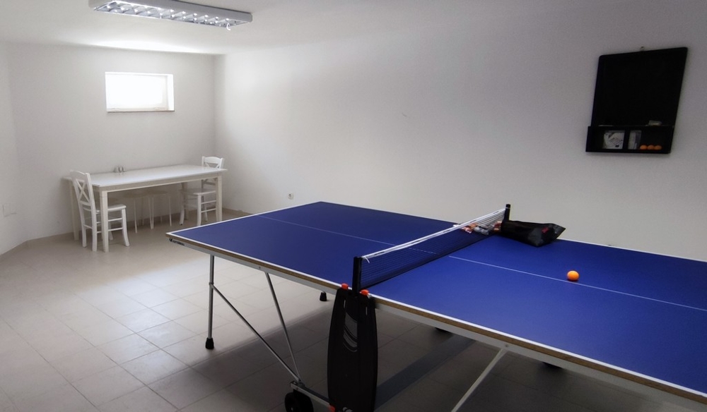 Salle de loisirs au sous-sol
