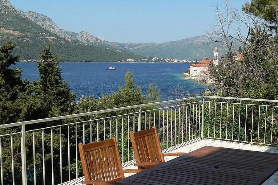 Vue mer depuis la terrasse H2685 - bien Panorama Scouting Croatie.