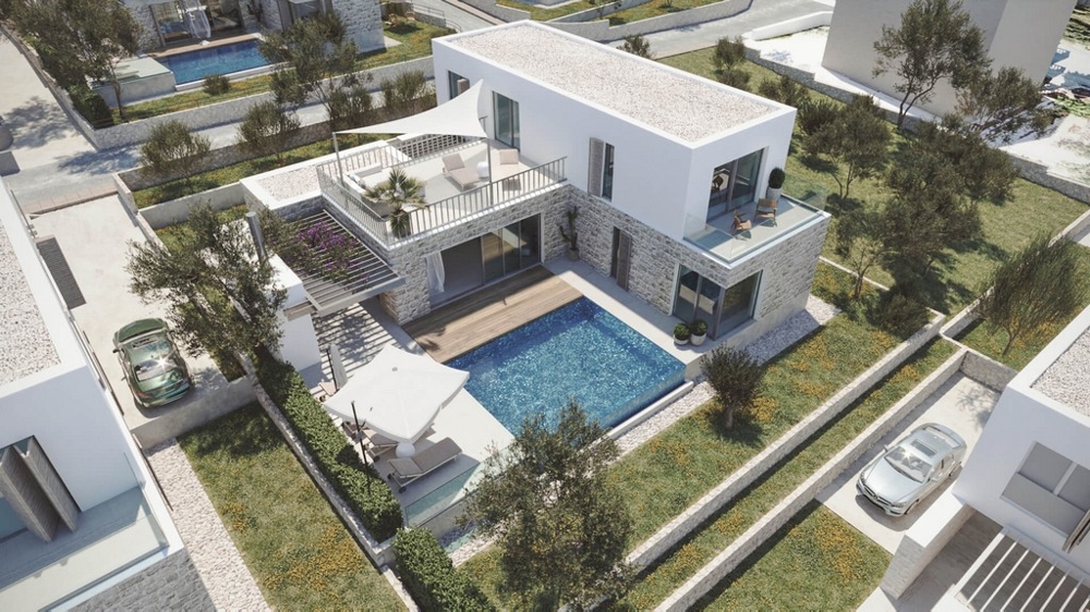 Villas modernes avec piscine à vendre en Croatie - île de Brac, Dalmatie.