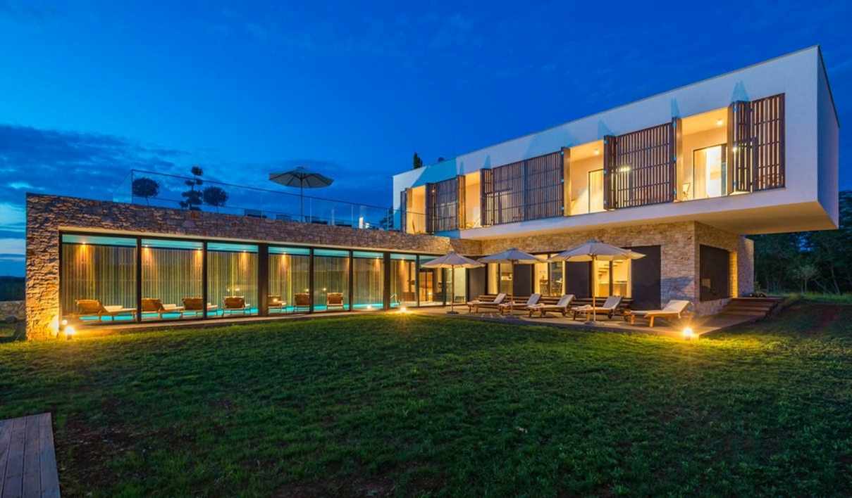 Villa de luxe avec piscine en Istrie, dans le nord de la Croatie, à vendre.