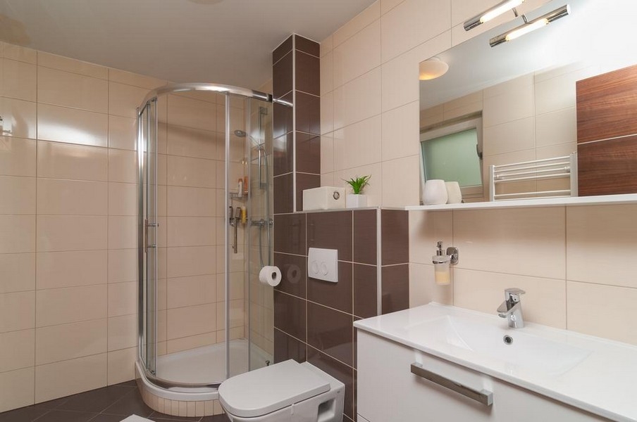 Salle de bains avec douche
