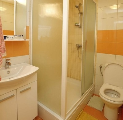 Salle de bains avec douche