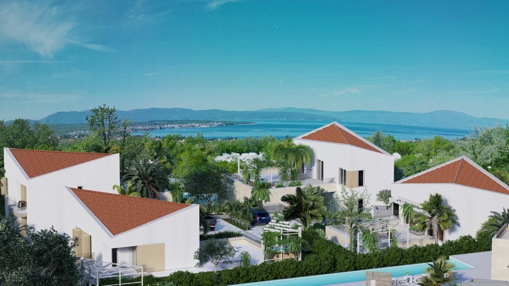 Vue mer depuis les villas H3472 près de Malinska sur l'île de Krk en Croatie - Panorama Scouting.