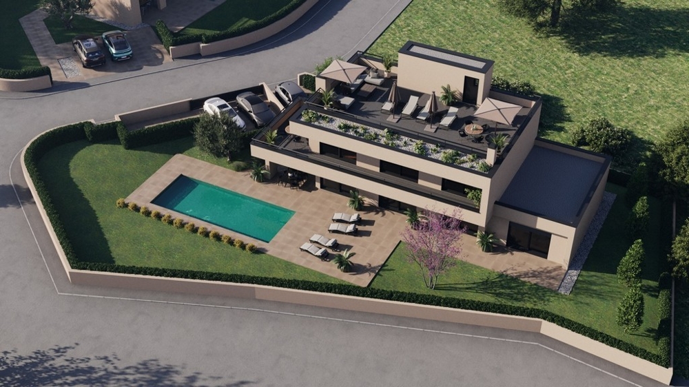 Villa moderne près de Porec en Istrie à vendre.