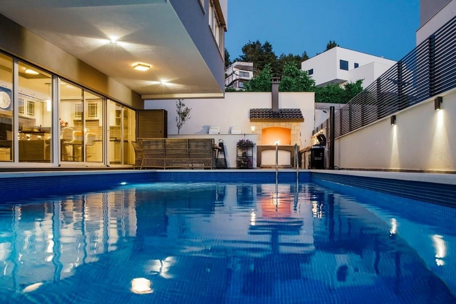 Piscine de la villa H3527, en vente en Croatie.