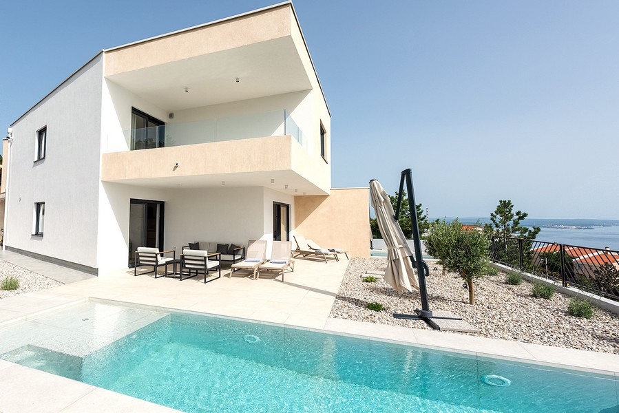 Maison jumelée moderne avec piscine à vendre en Croatie - Panorama Scouting H3540.