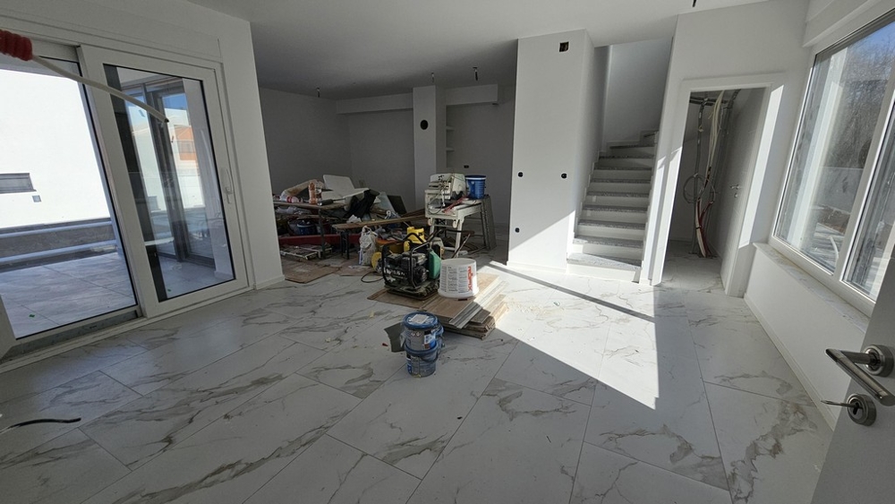 Intérieur de la maison inachevé