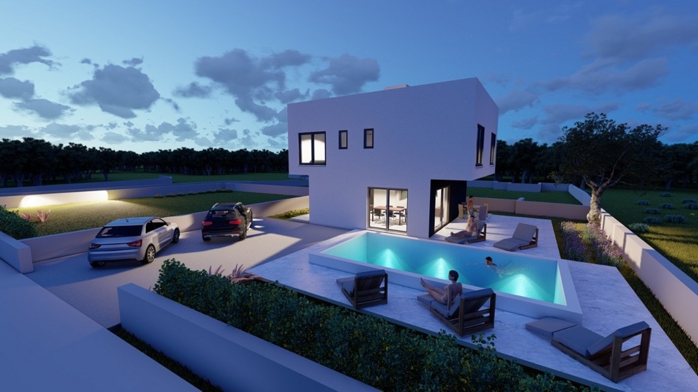Villa moderne avec piscine et vue mer à vendre en Croatie.