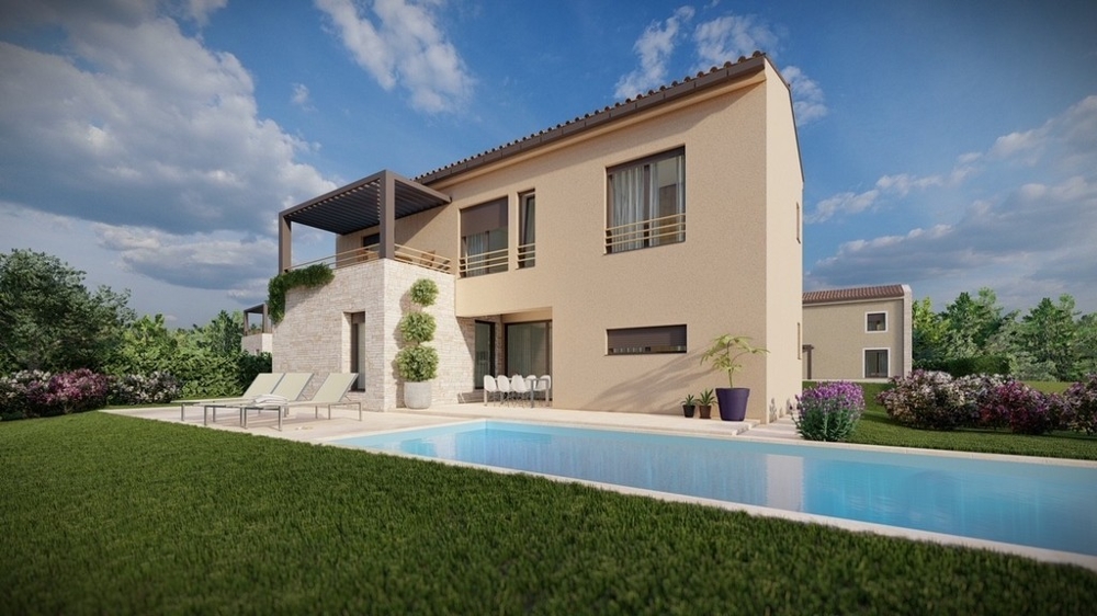 Rez-de-chaussée de la villa H3578 en Croatie.