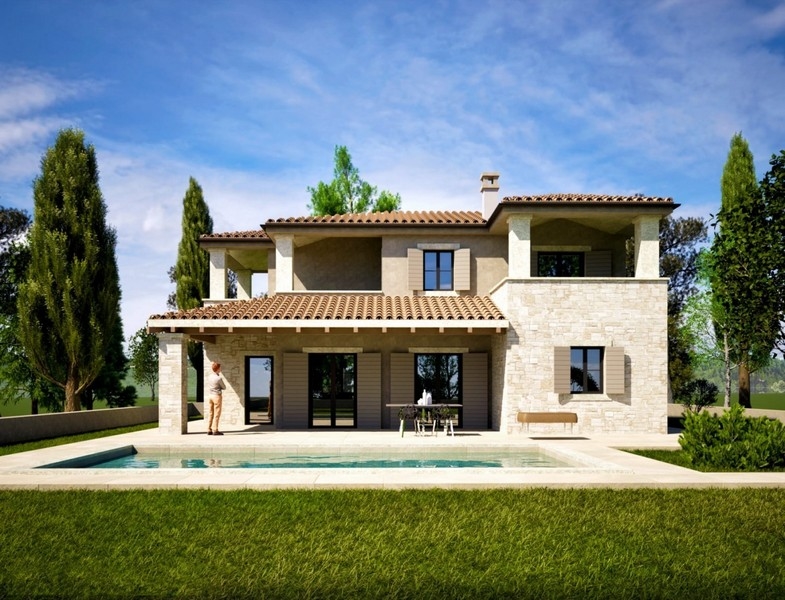 Maison neuve près de Porec en Croatie.