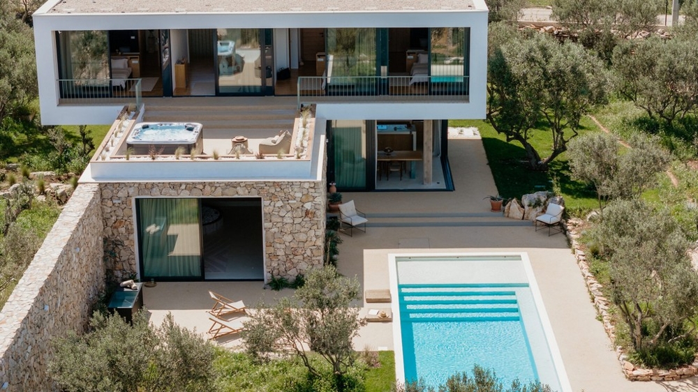 Villa moderne avec piscine à vendre sur Solta en Croatie.