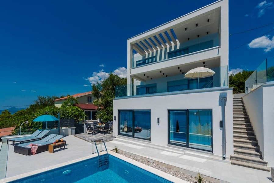 Villa moderne avec piscine à vendre près de Dubrovnik en Croatie - Panorama Scouting H3641.