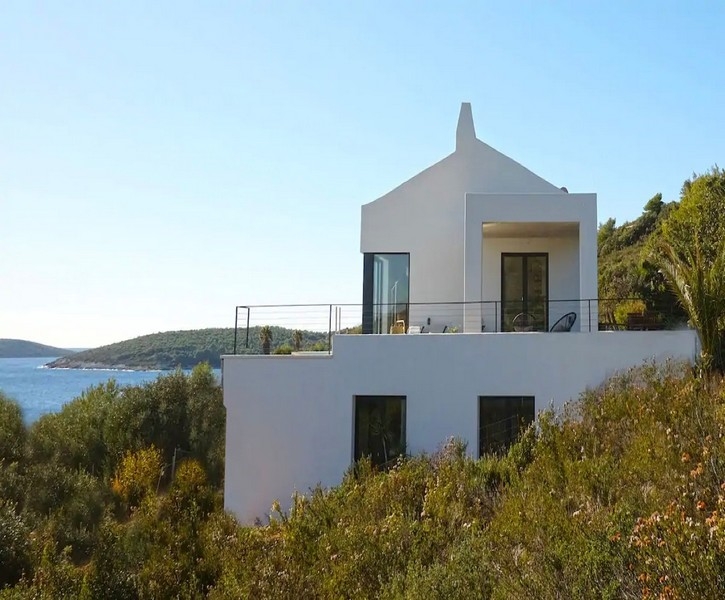 Villa moderne sur Vis avec vue mer