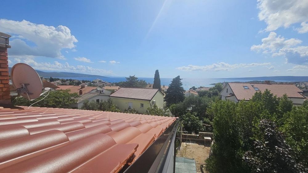 Vue mer de la maison H3697 sur Krk.