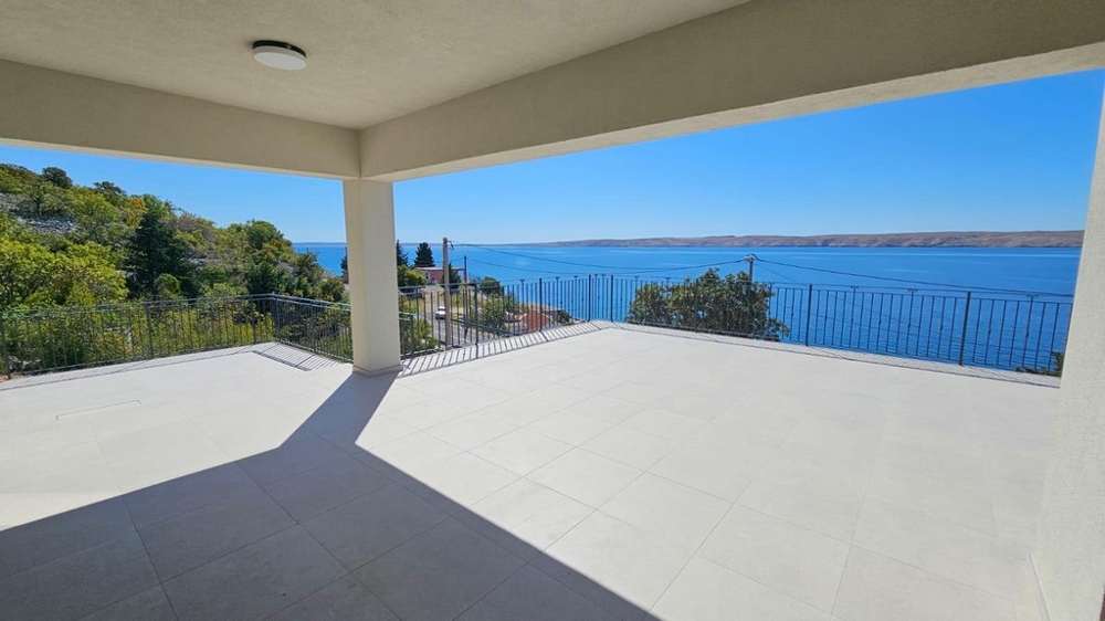 Vue mer de la villa H3705 près de Karlobag dans la région de Lukovo Sugarje.