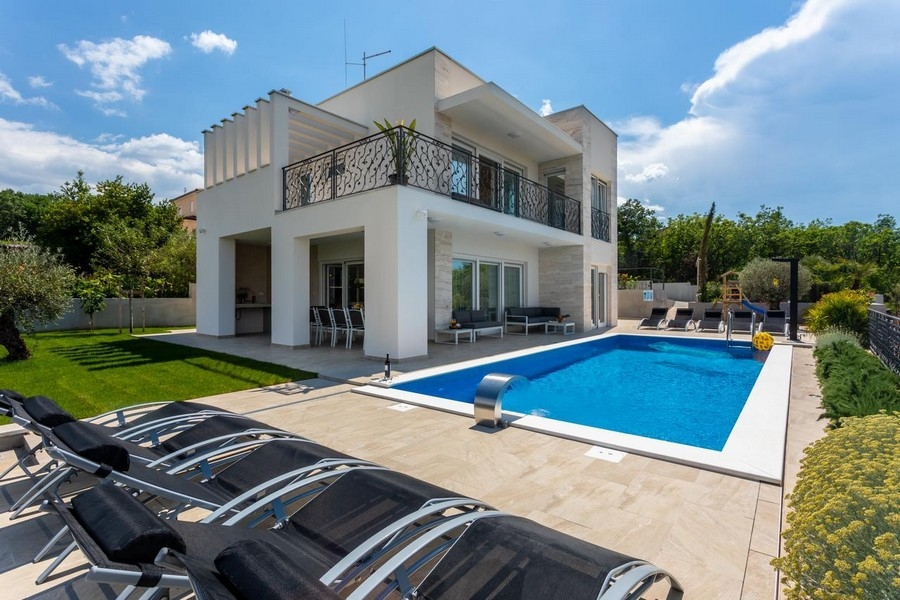 Villa de luxe à vendre sur l'île de Krk en Croatie.