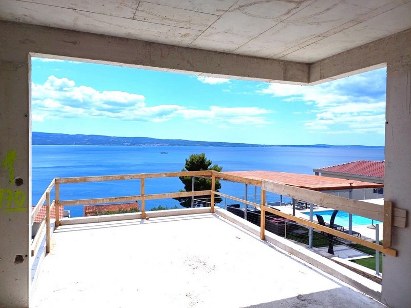 Vue mer panoramique du bien H3719 en Croatie.