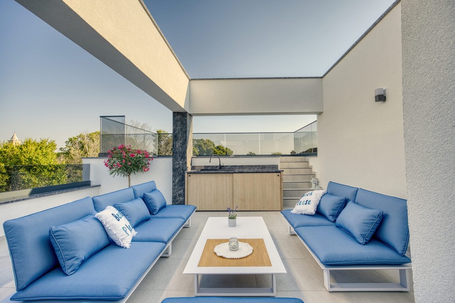 Lounge sur le toit-terrasse.