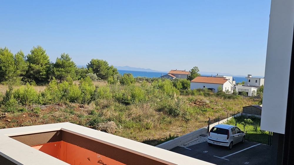 Vue du toit-terrasse sur la mer et les environs - villa H3778 à Privlaka.