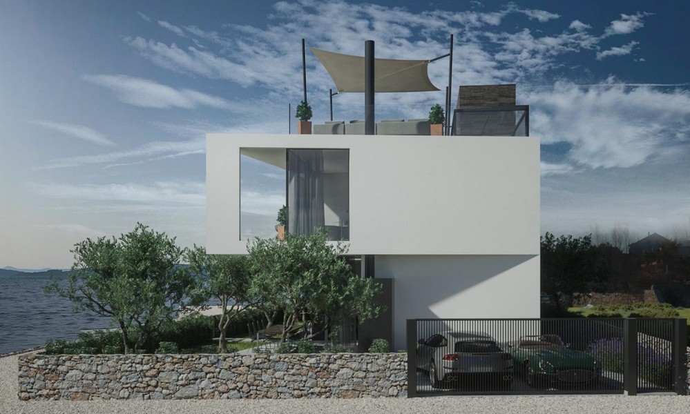 Villa de luxe moderne en première ligne de mer