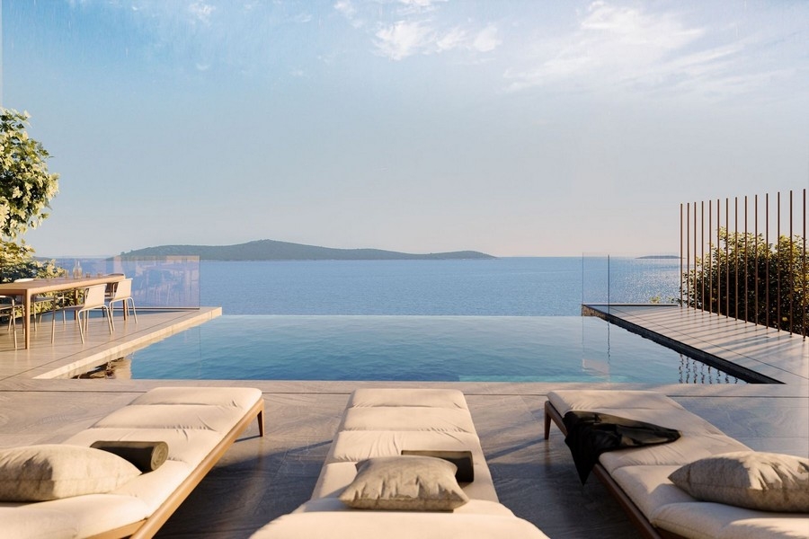 Villa moderne avec piscine à débordement à vendre en Croatie - Panorama Scouting H3826.