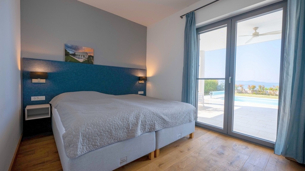 Chambre avec accès à la terrasse et vue sur la mer