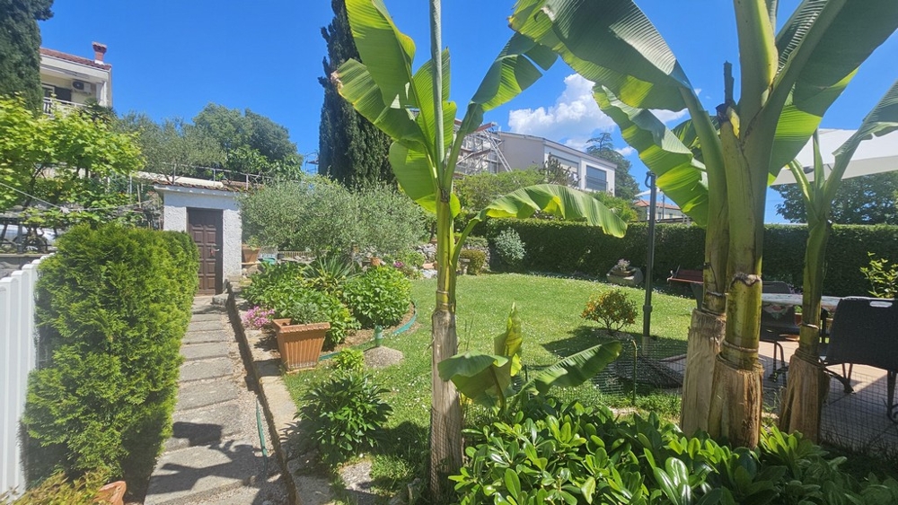 Jardin soigné avec plantes méditerranéennes