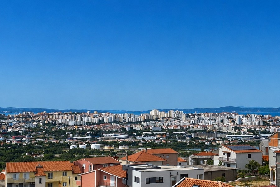 Vue panoramique sur Split et la côte