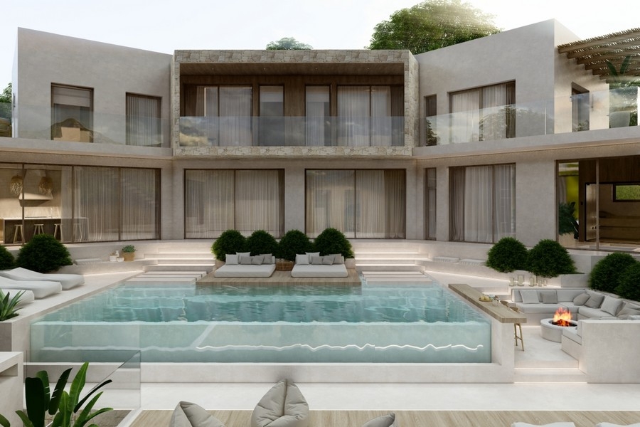Villa de luxe moderne avec piscine et design méditerranéen en Croatie