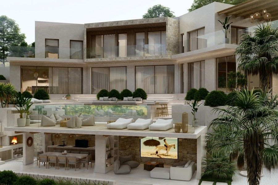 Villa exclusive avec terrasse de la piscine et espace lounge en Croatie