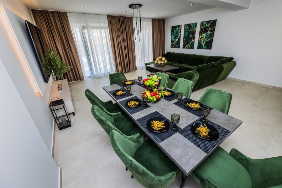 Séjour avec décoration moderne