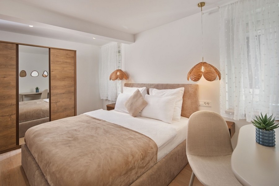 Chambre avec placard intégré