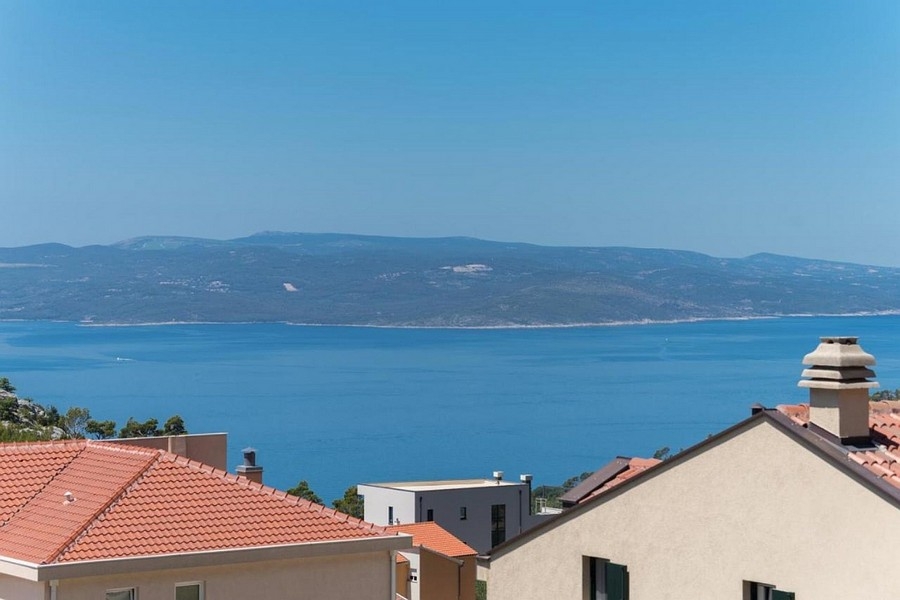 Vue mer sur la côte croate