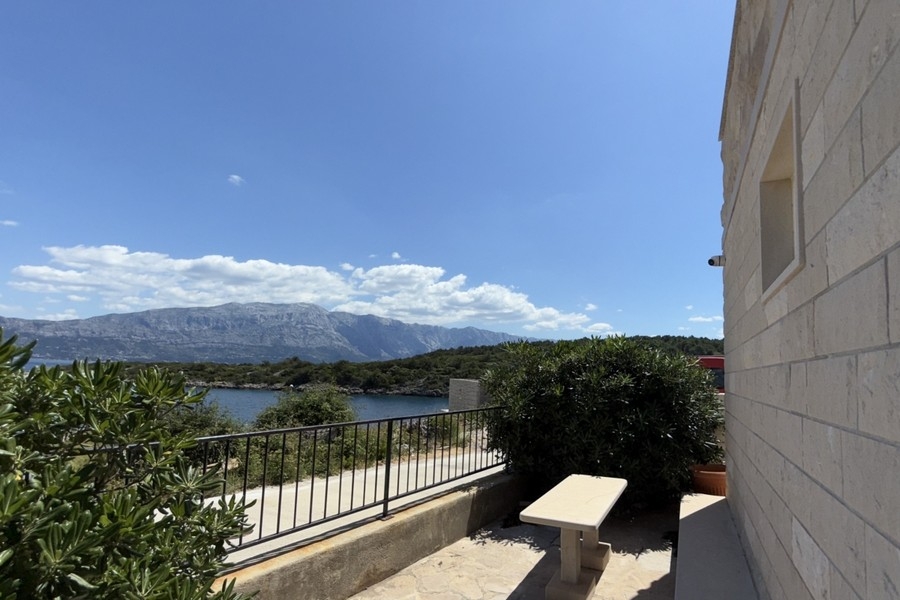 Vue mer sur la baie depuis le terrain