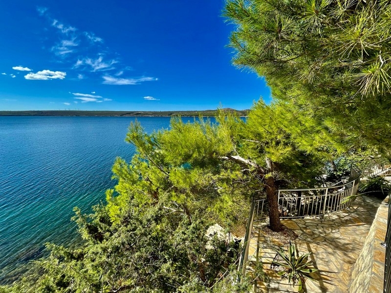 Vue mer depuis le terrain en Croatie