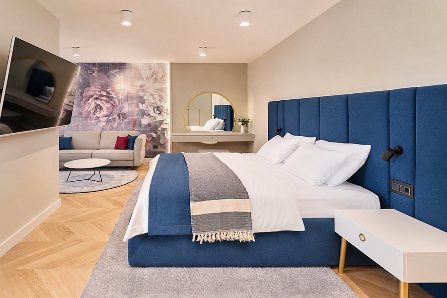 Chambre avec lit double