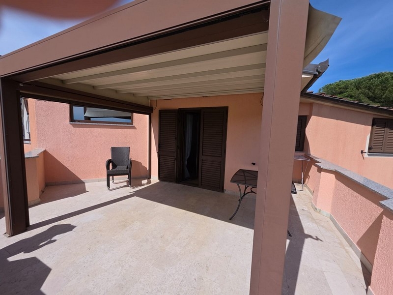 Grande terrasse couverte avec pergola